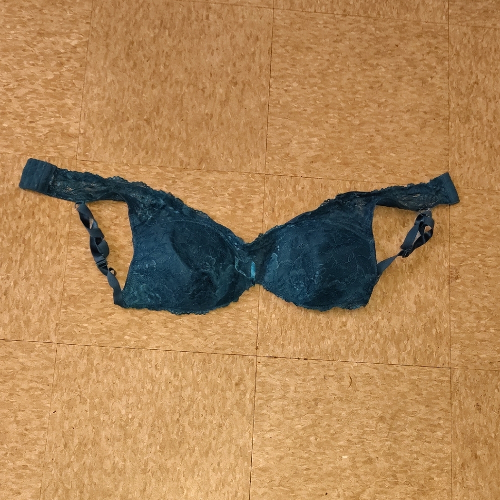 Source Unknown Teal Lace Bra